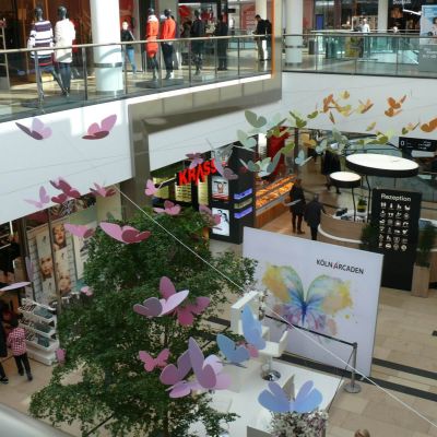 Shoppingcenterdekoration Kalk Arkaden  Magnolien